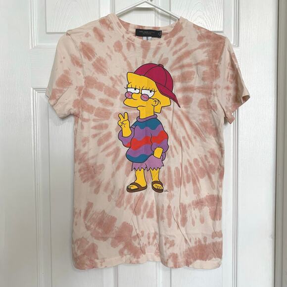 NWT Lisa Simpson tie dye Junk Food tee - Picture 1 of 5